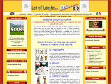 Tablet Screenshot of giochi-di-carte.lotoflaughs.com